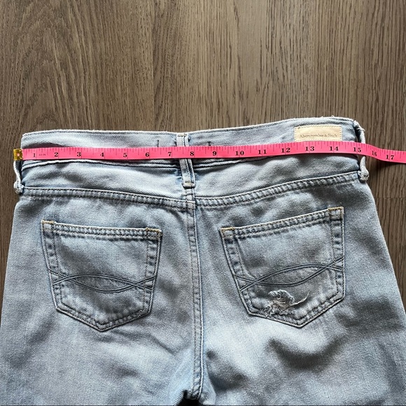 Abercrombie & Fitch Signature Collection Distressed Straight Leg Jeans Sz 25 - Picture 9 of 10